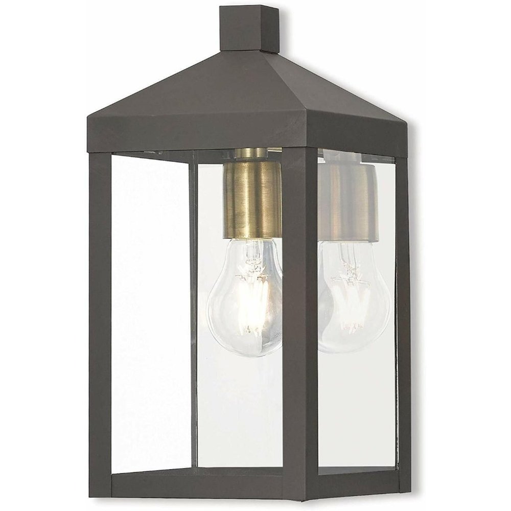 Livex Lighting 20582-07 Nyack 1 Light Outdoor Wall Lantern Bronze NEW